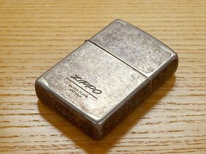 ∇花∇ヴィンテージ ZIPPO 2007年製 Silver Plate シルバープレート 銀張 アンティーク仕上げ ジッポー オイルライター 喫煙具 69