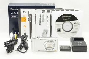 【適格請求書発行】良品 Panasonic パナソニック LUMIX DMC-ZX1 コンパクトデジタルカメラ ホワイト 元箱付【アルプスカメラ】240412h