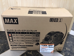 017◇未使用品・即決価格◇MAX 高圧エアコンプレッサ AK-HL110E2 ※開封済み、直接伝票にて発送