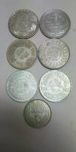 エジプト銀貨おまとめ7枚 ピアストル ポンド 総重量約168g 詳細不明 現状品
