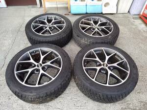 即決！BBS　SR　ボルケーノ　8Jx18+40　114.3-5H　スタッドレスタイヤ　ブリジストン　BLIZZAK　DM-V2　225/55R18