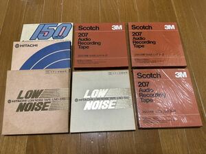 Scotch 207 スコッチ オーディオレコーディングテープ 日立 LNO-550 LNO-370 オープンリールテープ リールテープ いろいろ まとめ 7点