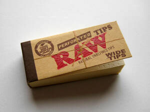 ◆SALE◆RAW WIDE TIPS/ローチ/クラッチ/オーガニック手巻タバコ無添加ジョイント用フィルター無漂白◆NATURAL UNREFINED HEMP&COTTON TIPS