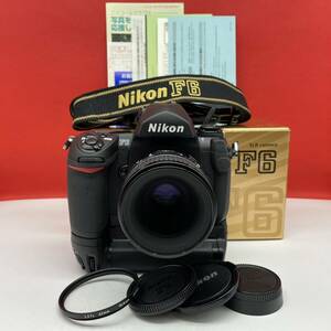 □ 防湿庫保管品 使用数回 Nikon F6 一眼レフ フィルムカメラ ボディ AF MICRO NIKKOR 60mm F2.8 レンズ シャッター、露出計OK ニコン