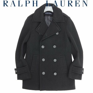 国内正規品◆RALPH LAUREN ラルフローレン ウール Pコート 黒 ブラック 7