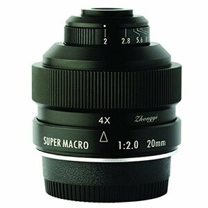 【中古】Zhongyi Mitakon 20mm f/2 フルフレーム 4.5X スーパーマクロレンズ DSLR Nikon F D800 D850 D7500用