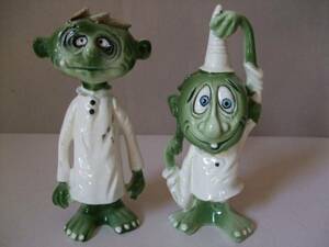 1960s Vintage Kreiss Psycho-Ceramics S&P / ビンテージ　サイコセラミック　塩胡椒入れ　Weird-Ohs Nutty-Mads Rat Fink