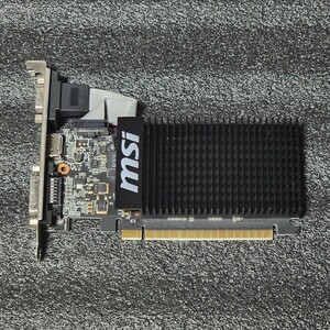 MSI GEFORCE GT710 1GB DDR3 ファンレス 動作確認済み PCパーツ グラフィックカード PCIExpress