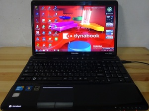 東芝 ノートパソコン dynabook T560/58AB/Core i7-740QM 1.73GHz/4GB/SSD240GB/中古特価良品