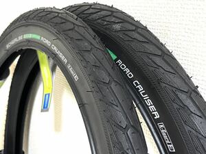 【送料無料】 SCHWALBE ロードクルーザー 20×1.75 ブラック　新品2本セット《ETRTO406》