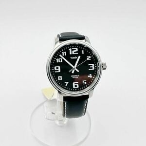 6-24 未使用 タイメックス TIMEX ビッグ イージー リーダー ブラック 黒 T28071 メンズ レザー 革ベルト アナログ 腕時計
