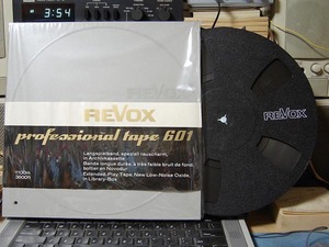 [ReVox] NOS 純正10号テープ601新品未使用(CINEMA黒プラリール)