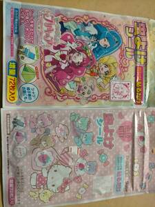 新品　送料無料　72枚×2パック　虫よけシール　蚊　プリキュア　女の子　キティ　キティーちゃん　サンリオ　ユーカリ　ヒーリングっど