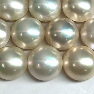 (マベパール13点おまとめ)m 約13.0-14.0mm 20g/100ct pearl パール 半円真珠 ジュエリー jewelry 裸石 宝石 i