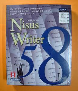 【906】9760001878336 Mercury ワードプロセッサー Nisus Writer 5.8J ナイサスライター 新品 未開封 Mac用 ワープロ ソフト マーキュリー