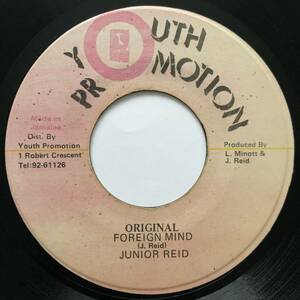 試聴 / JUNIOR REID / ORIGINAL FOREIGN MIND /Youth Promotion/reggae/dancehall/80