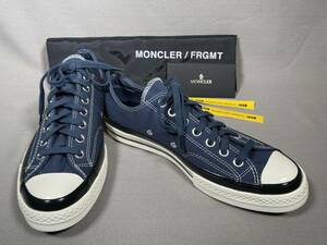 新品 本物 モンクレール GENIUS FRGMT コンバース チャックテイラー 8 26.5 MONCLER スニーカー ブルー ネイビー 靴 シューズ フラグメント