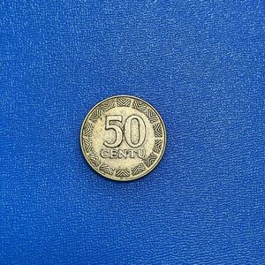 リトアニアのコイン　旧通貨　50ツェンタス