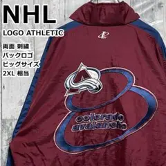 NHLアバランチ 両面刺繍 バックロゴ サイドライン 2XL ナイロンジャケット