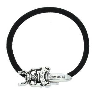 クロムハーツ Chrome Hearts HAIRBAND/ダガーボタンヘアゴム シルバーコンチョ 中古 NO05