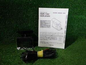 A228-8　コムテック　HDR-102　ドライブレコーダー　SDカード欠品/取説セット　手渡し不可商品