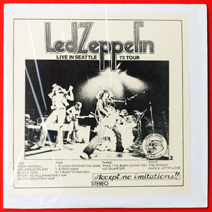 ◆2LP◆Led Zeppelin（レッドツェッペリン）「Live In Seattle 73 Tour」Trade Mark Of Quality 2820、シュリンク付、Unofficial Release