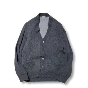 98aw 田中期 COMME des GARCONS HOMME sweat docking wool cardigan コムデギャルソンオム スウェットドッキングウールカーディガン