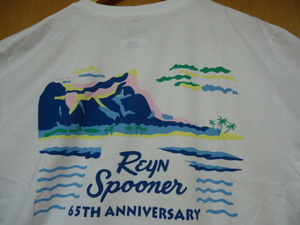 即決　ハワイ　reyn spooner　レインスプーナー　65周年記念　限定物　Ｔシャツ　白色　Ｌ　新品未使用品