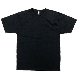 LOS ANGELES APPAREL　ロサンゼルスアパレル　半袖 Tシャツ　Lサイズ　ブラック 　8.5oz Garment Dye S/S TEE　後染め　MEDE IN USA