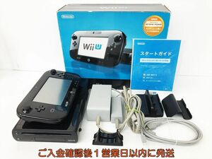 【1円】任天堂 WiiU 本体 プレミアムセット 32GB ブラック ニンテンドーWii U 動作確認済 DC05-024jy/G4