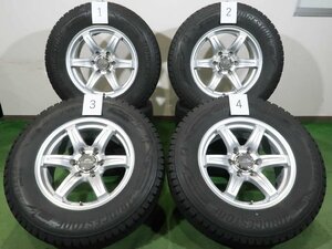 4本 社外 17インチ 7.5J+25 6H 139.7 スタッドレス ブリヂストン ブリザック DM-V3 2022年 265/65R17 ランクル プラド ハイラックス サーフ