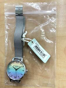 □101 OLIVIA BURTON オリビア・バートン Rainbow Glitter Dial & Silver Mesh Lウォッチ [ OB16GD69 ] 〇店頭展示品 未使用