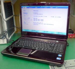 T10100nジャンク Fujitsu LIFEBOOK AH55/DC FMVA55DCC corei5 15.6inch