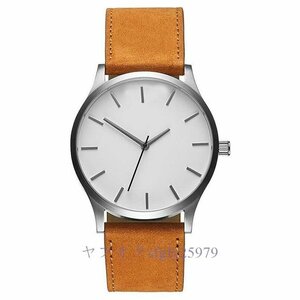 A176B☆新品腕時計 ユニセックス ファッション 革バンド アナログ腕時計 ビジネス カジュアル ギフト