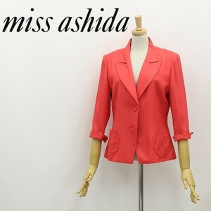◆miss ashida ミスアシダ 七分袖 2釦 カラー ジャケット 9