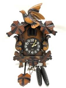 【E597】SEIKO セイコー BIRDIE PB314B 鳩時計 壁掛け時計 時計 昭和レトロ からくり ハト時計