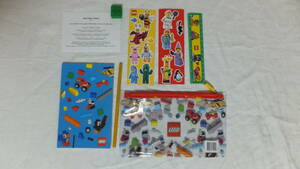 新品・未使用品・プロモ商品　LEGO 5005969 筆記用具セット メモ帳、鉛筆、消しゴム、定規、ステッカー２枚　学校・スクール必需品　海外発