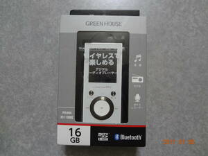 グリーンハウス Bluetooth MP3プレーヤー GH-KANABTC16-WH 16GB 