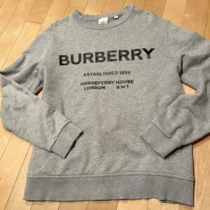 BURBERRY バーバリー ホースフェリー 長袖スウェット トップス メンズS グレー