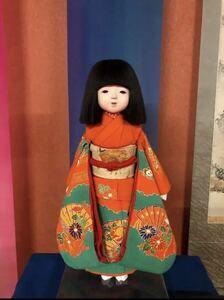 人形工房　久楽朋　市松人形 日本人形 希少　唯一無二　正絹平織　女の子