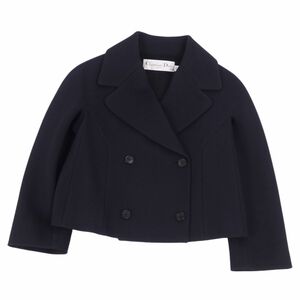 極美品 クリスチャンディオール Christian Dior 2022年 ダブルブレスト V11 クロップドジャケット レディース F36 cf04oo-rm10f09695