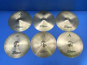 8【 Zildjian 】シンバル MEDIUM CRASH 6枚セット 16/40cm 打楽器 音楽機材 器材 ドラム 120