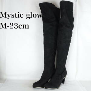 EB4959*Mystic glow*ミステック グロウ*レディースニーハイブーツ*M-23cm*黒