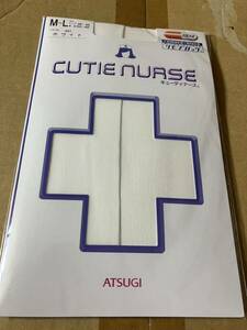 atsugi パンティストッキング cutie nurse M-L ホワイト 看護婦 白 panty stocking キューティナース パンスト タイツ ストッキング 