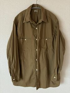 A.PRESSE Over Dyeing Military Shirt ベージュ 1 アプレッセ 22AAP-02-11M