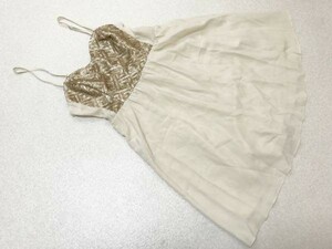 DIVIDED/H&M◆ゴールド系スパンコール飾り★シフォンチュニック*ワンピース EUR34