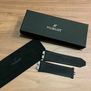 美品☆ HUBLOT ウブロ ウニコ ワンクリック 45ミリ用 ストラップ ブラック ラバー unico ベルト 黒 ビッグバン 定価60500円 箱付き