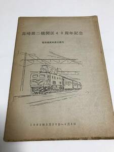 1985年3月30日～4月3日開催　高崎第二機関区４０周年記念　電気機関車展示案内パンフレット＆記念メダル　