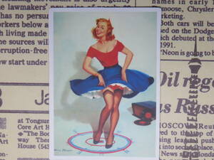 ★☆★26005-ExHS★☆★[POSTAR-STICKER] AMERICAN SEXY LADY＊RETROVINTAGE＠RIMOWA