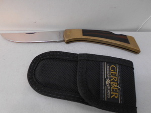 OLDガーバーナイフ FS2 エボニーハンドル ブレード 90mm ハンドル 105mm　ほぼ未使用クラスです　刃先を軽く研いであります